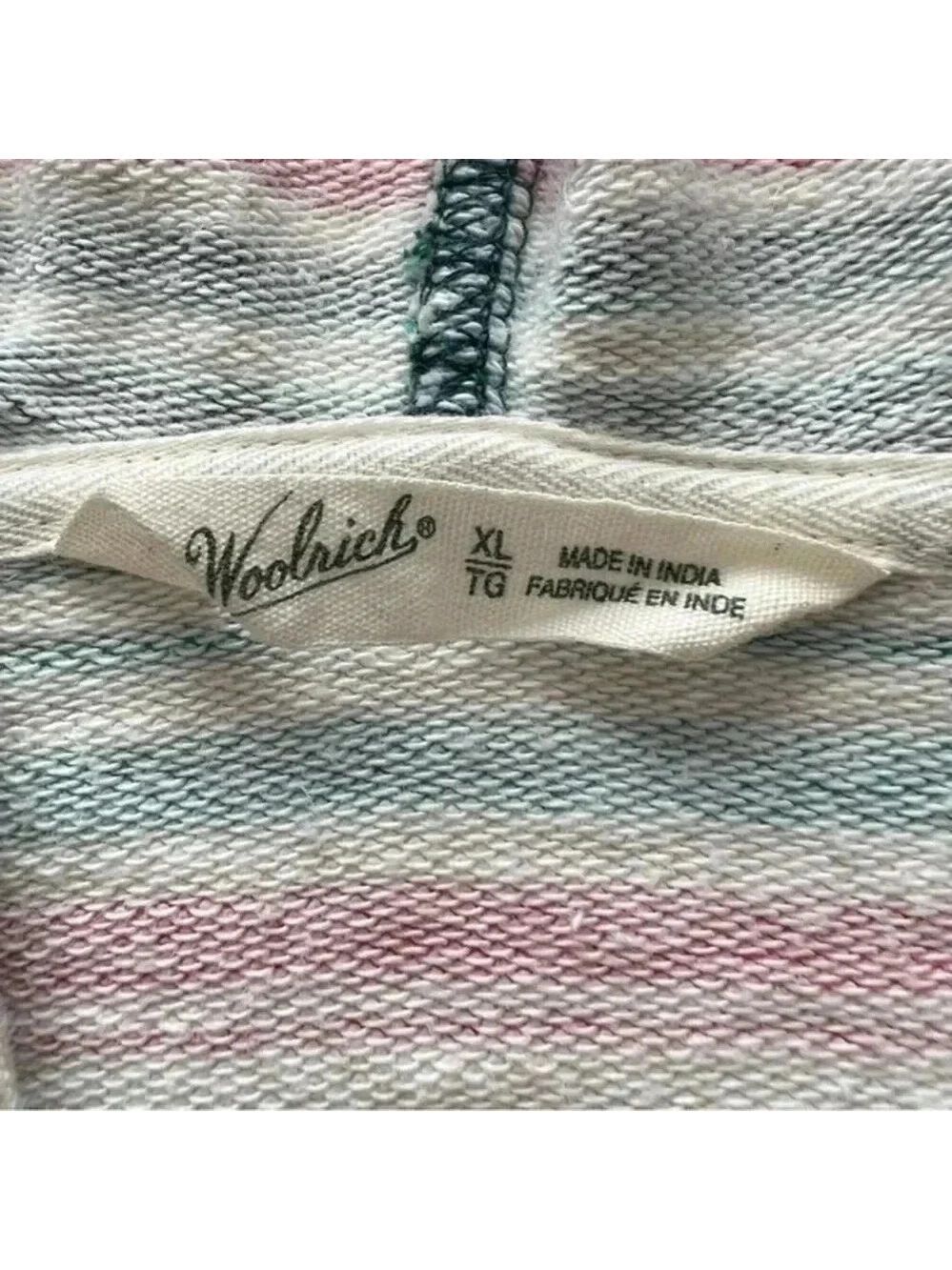 Woolrich Woman’s 100% organic cotton Quinn Eco Rich Harbor Stripe Poncho… - Picture 5 of 11